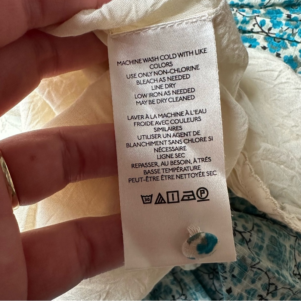 Anthropologie Floral V-Neck Midi Dress size Med - Picture 6 of 11